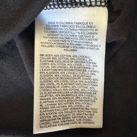 The North Face Womans Terrain Short Sleeve Black Shirt Size L Outdoor Explore - Picture 9 of 9